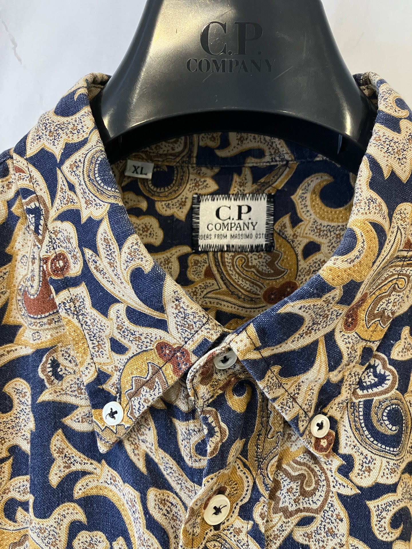 1980s CP Company Pattern Shirt XL