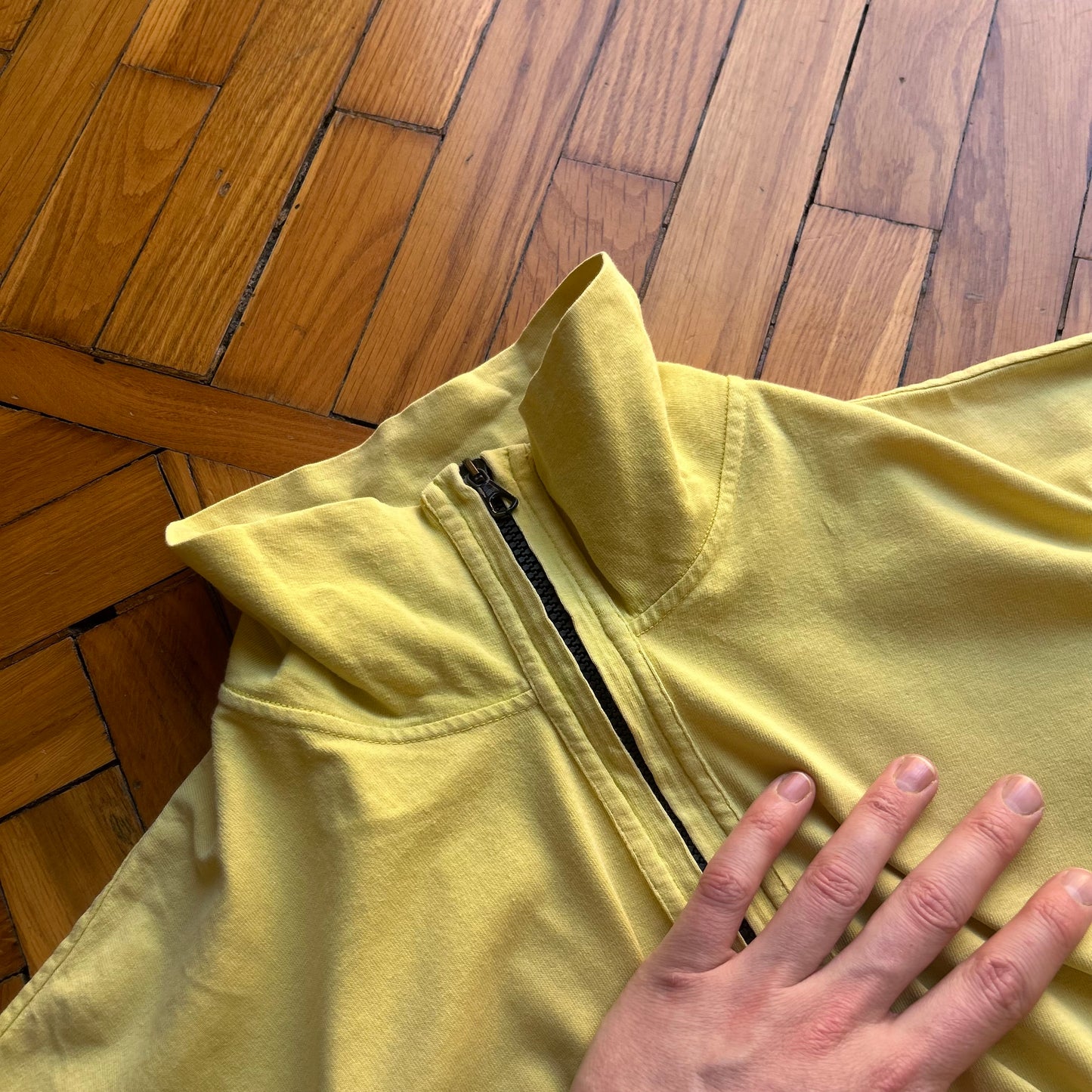 S/S 2004 Stone Island Polo Shirt Yellow L