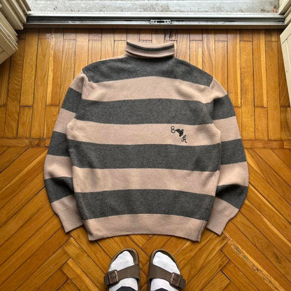 1980s Emporio Armani Roll Neck Knitted Jumper L