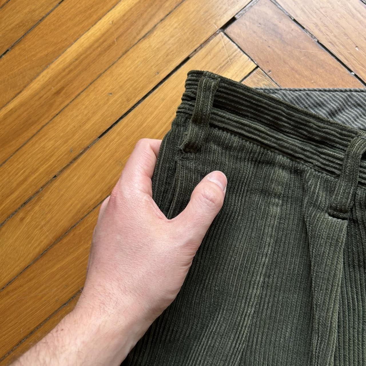 1980s Boneville Corduroy Trousers Green 36W 34L