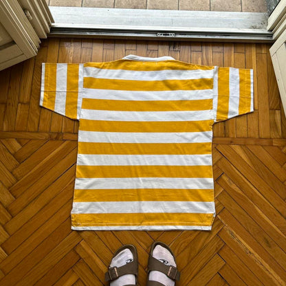 1990s Stone Island Marina Reflective Striped T Shirt L