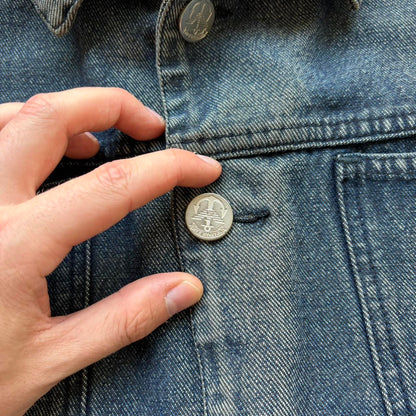 1980s Armani Jeans Mariner Denim Jacket L