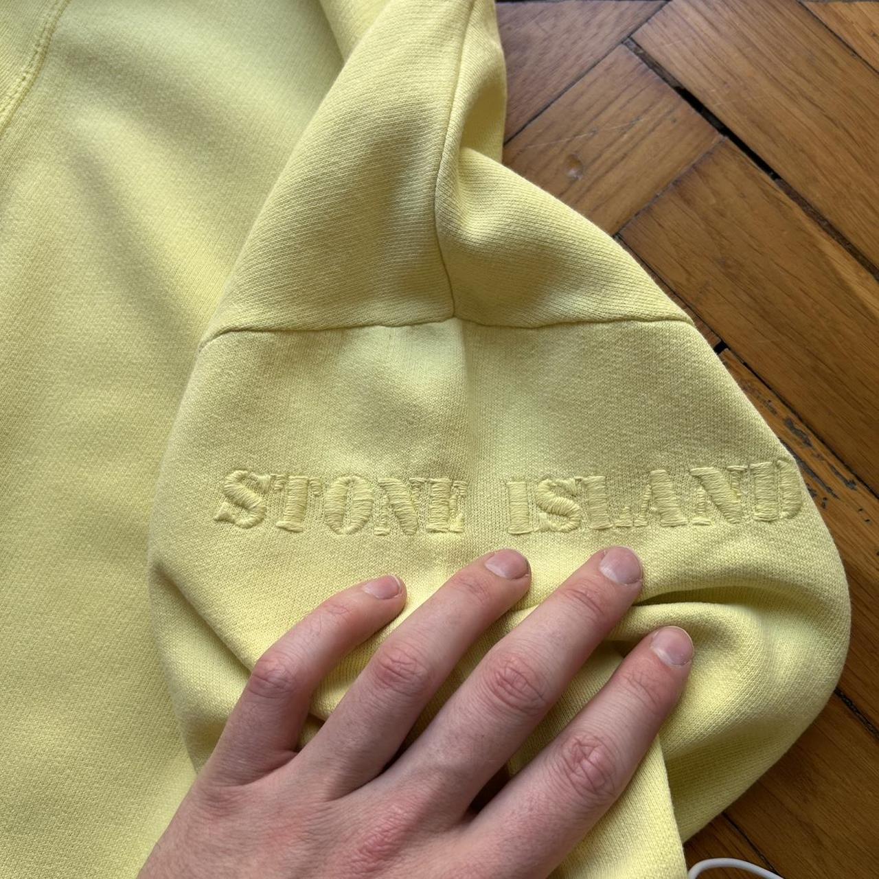 1980s Stone Island Hoodie Yellow L