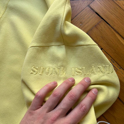 1980s Stone Island Hoodie Yellow L