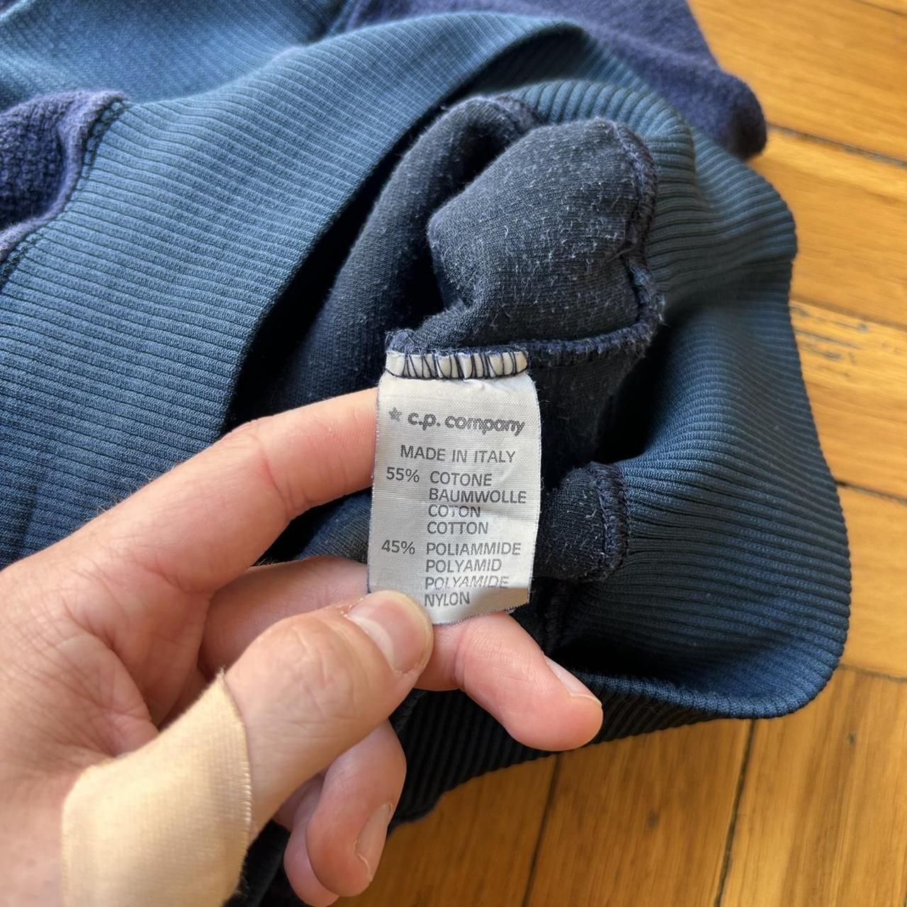 1980s Stone Island Fleece Hoodie Navy XL