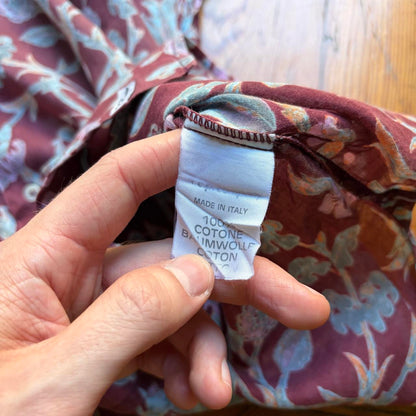 1980s CP Company Floral Shirt M