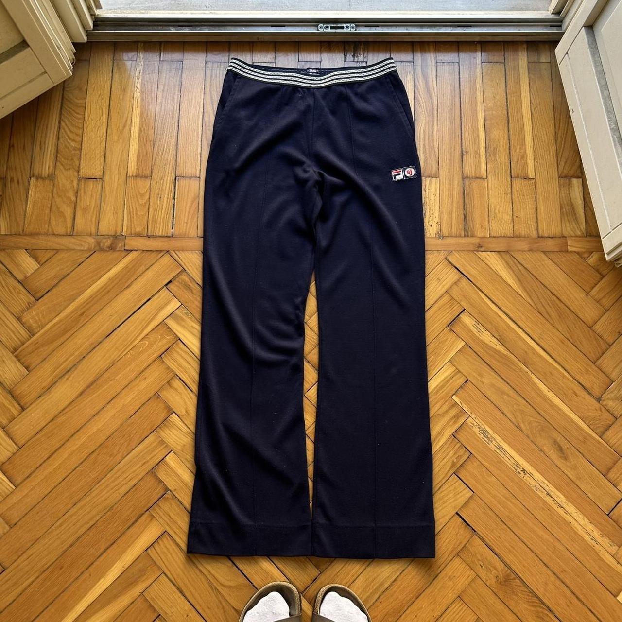 1980s Fila Bjorn Borg Tracksuit Bottoms Navy S