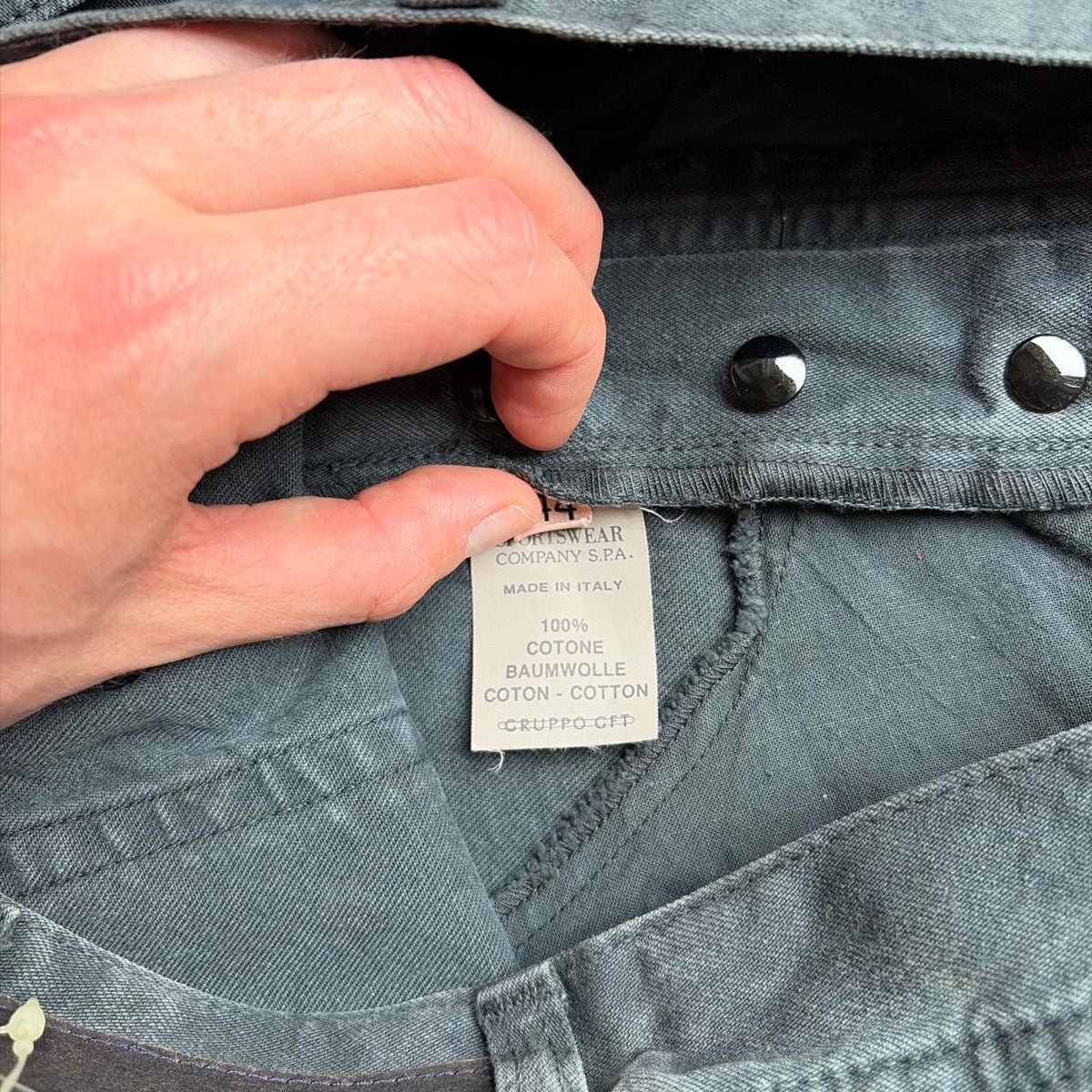 1990s Stone Island Marina Jeans Grey BNWT 28W 34L