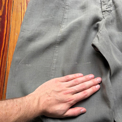 2000s Emporio Armani Linen Trousers 32W 30L