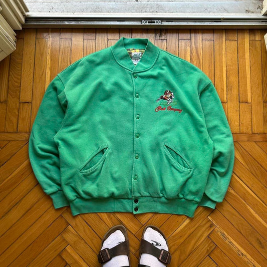 1980s Best Company Cardigan Green XL