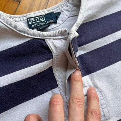 1990s Ralph Lauren Striped T Shirt XL