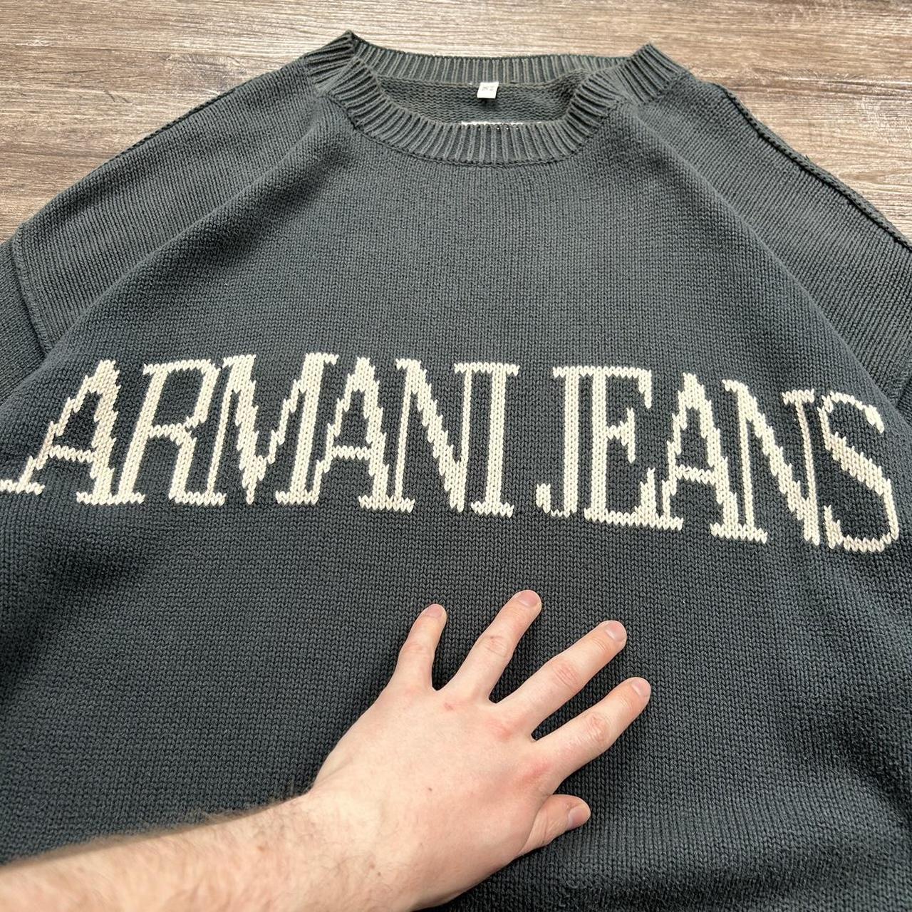 Vintage Armani Knitted Jumper XL
