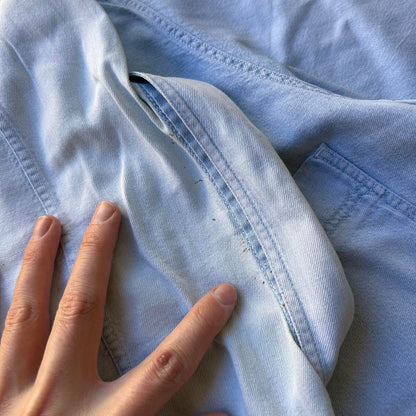 1980s Emporio Armani Denim Shirt Blue XL