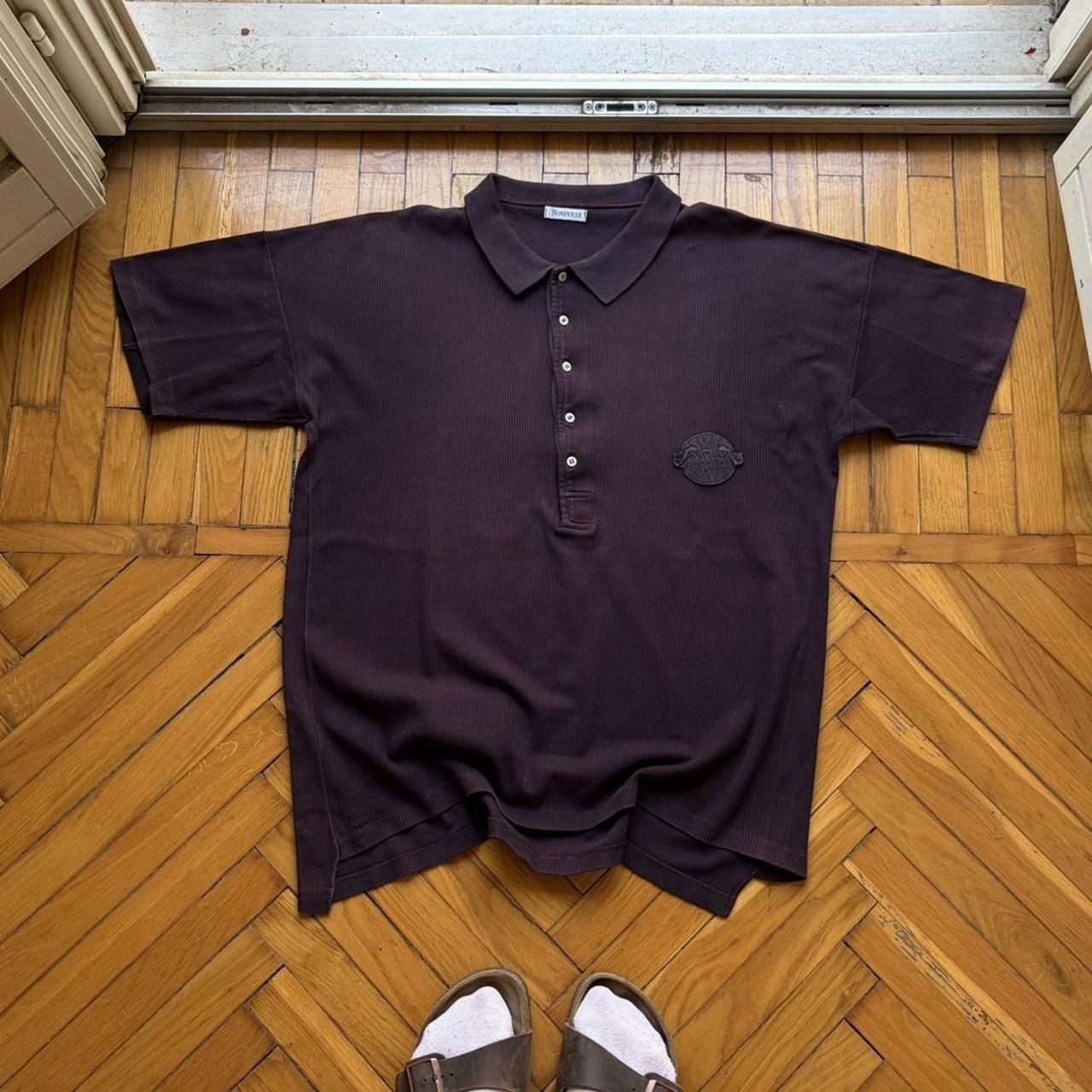 1980s Boneville Navy Arctic Polo Shirt L