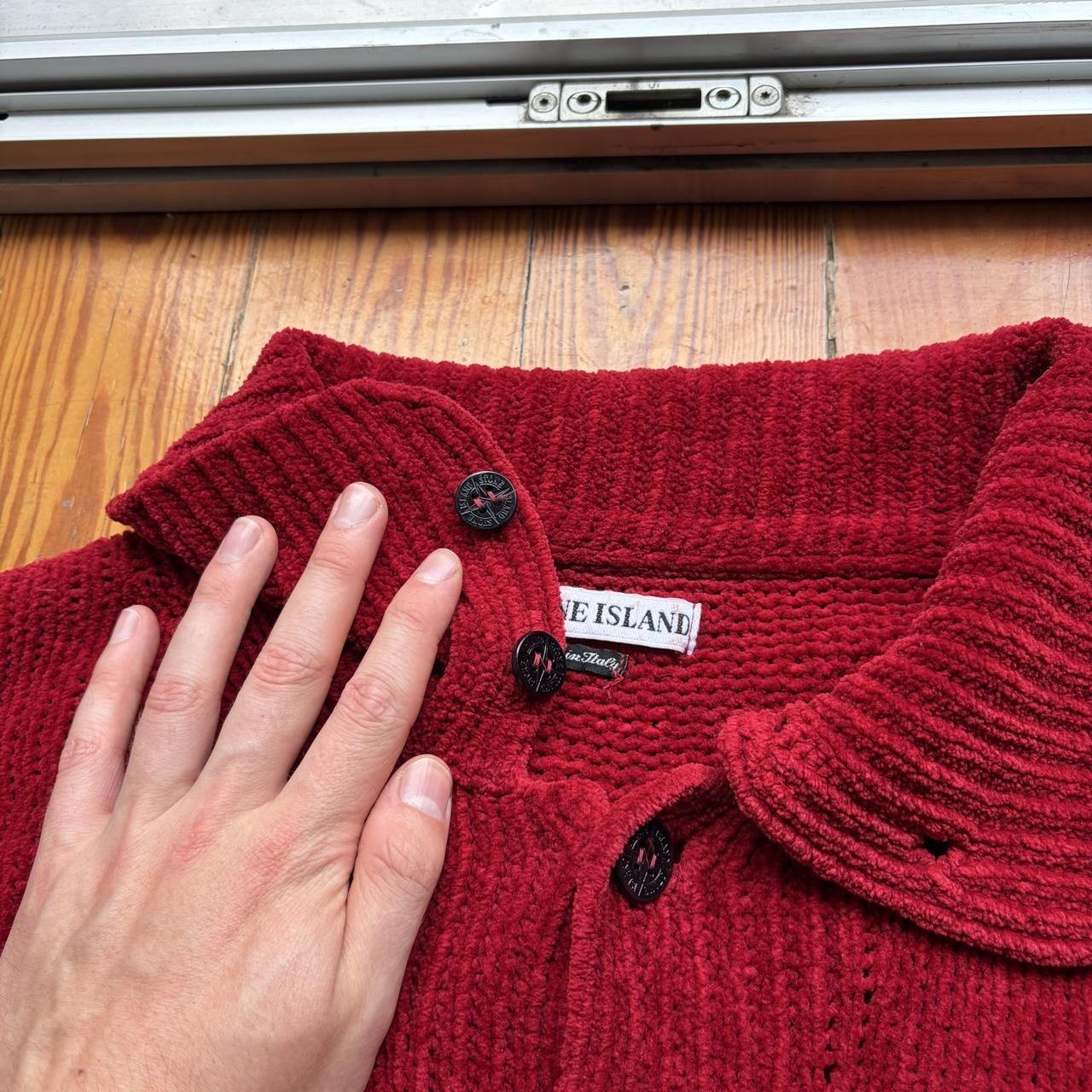 A/W 1997 Stone Island Chenille Knitted Jumper S