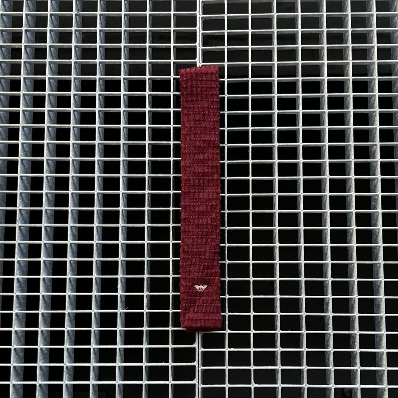 1980s Giorgio Armani Tie Burgundy