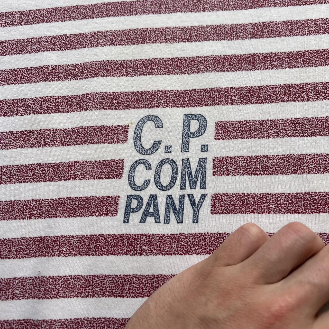 1980s CP Company Striped T Shirt S