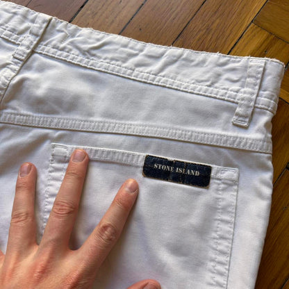 S/S 1999 Stone Island Trousers White 36W 30L