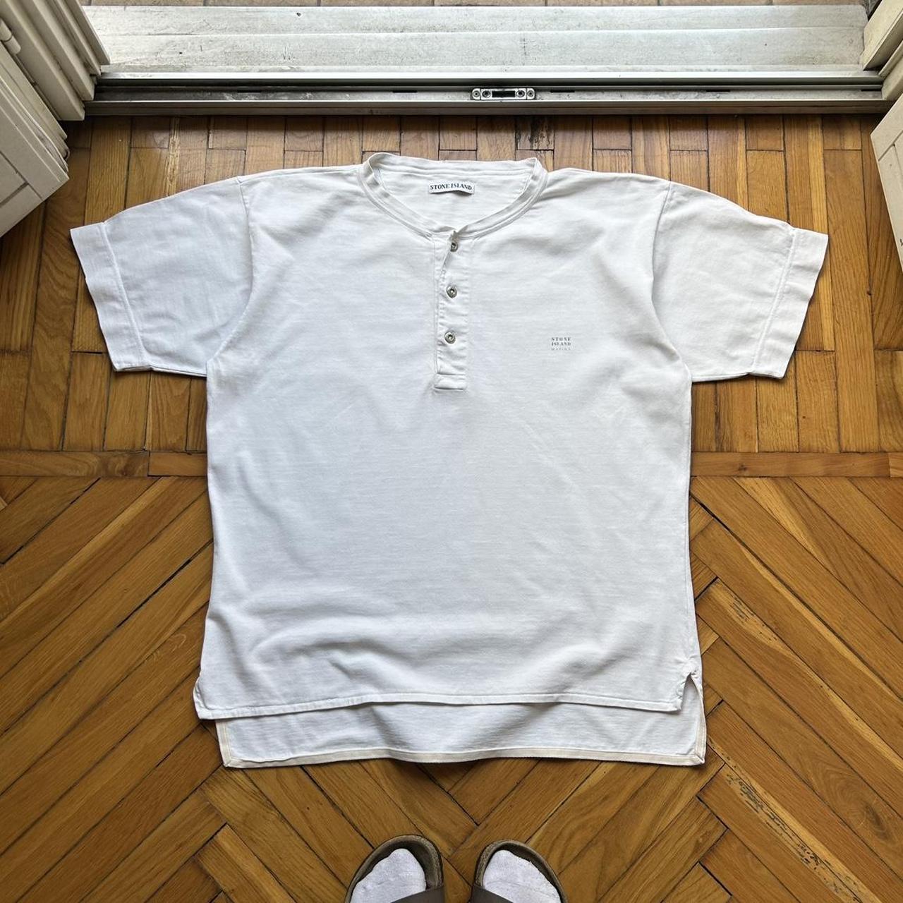 1990s Stone Island Marina T Shirt White L