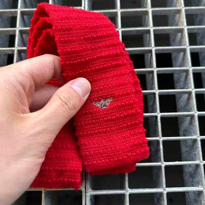 1980s Giorgio Armani Tie Red