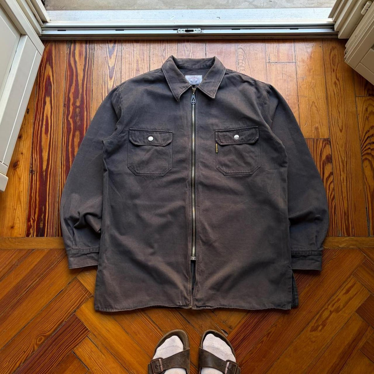1990s Armani Jeans Full Zip Shirt XL