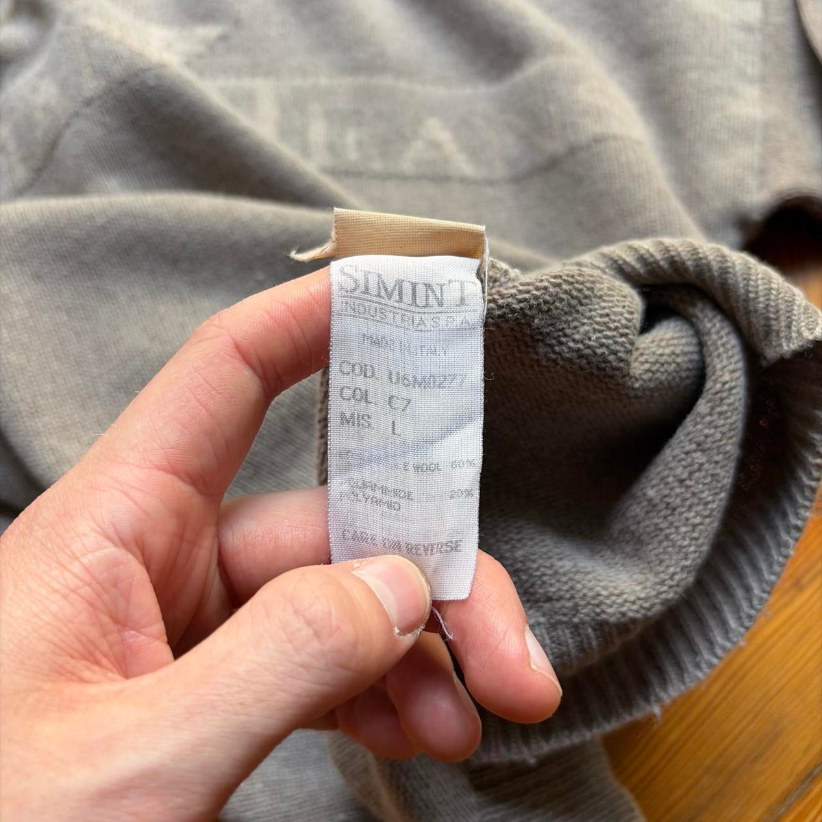 1990s Armani Jeans Knitted Hoodie M