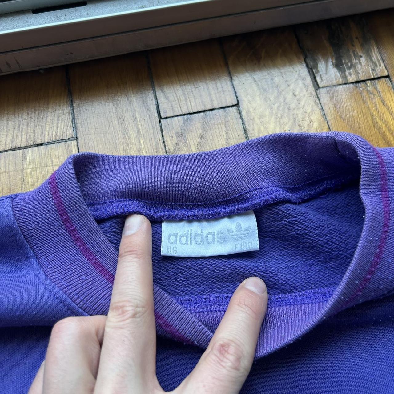 1990s Adidas Originals Sweatshirt Purple XL