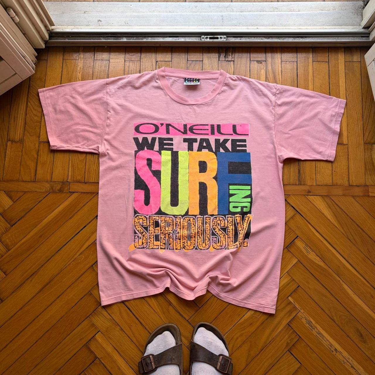 1990s O’Neill Graphic T Shirt Pink M