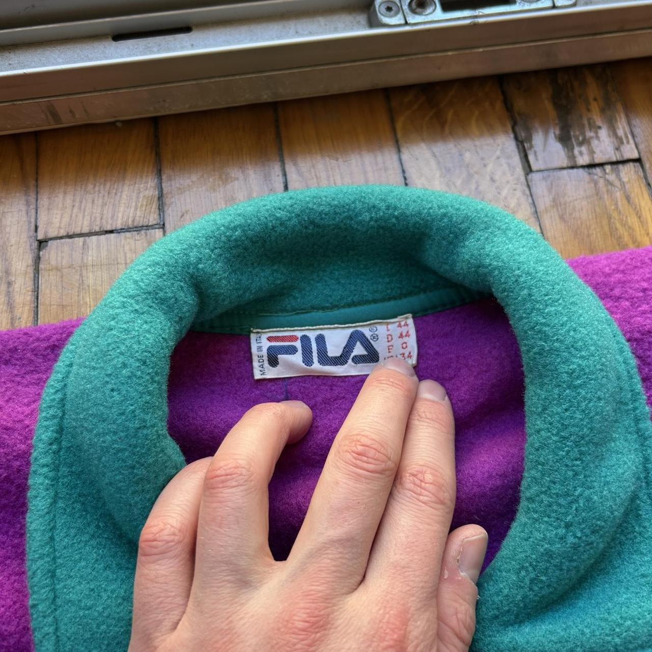 1990s Fila Magic Line Fleece Sweatshirt M