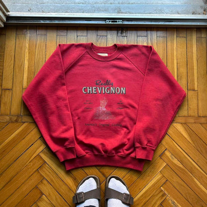 1990s Chevignon Sweatshirt Red S