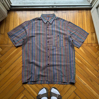 1990s Missoni Striped Shirt L