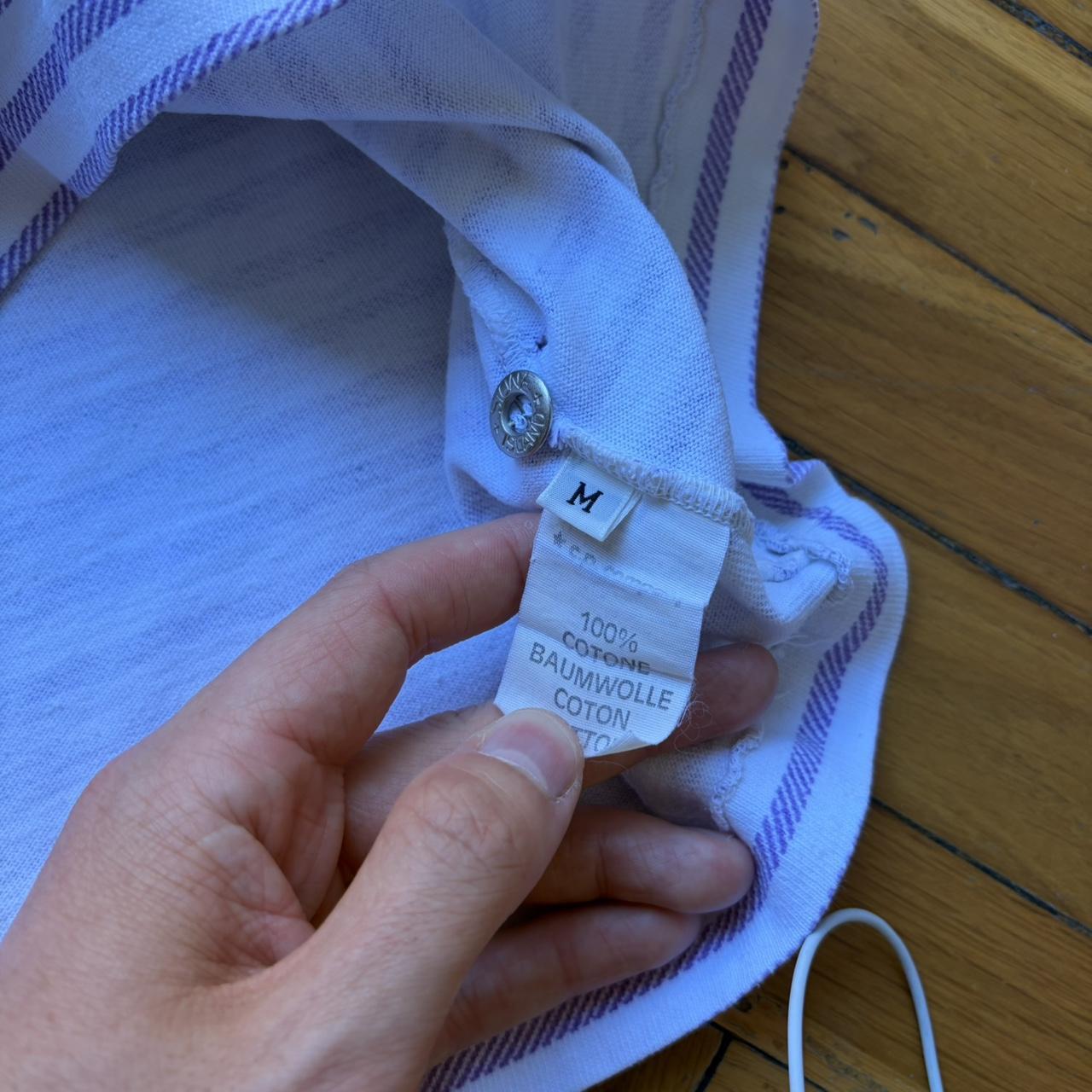 1990s Stone Island Striped Polo Shirt M