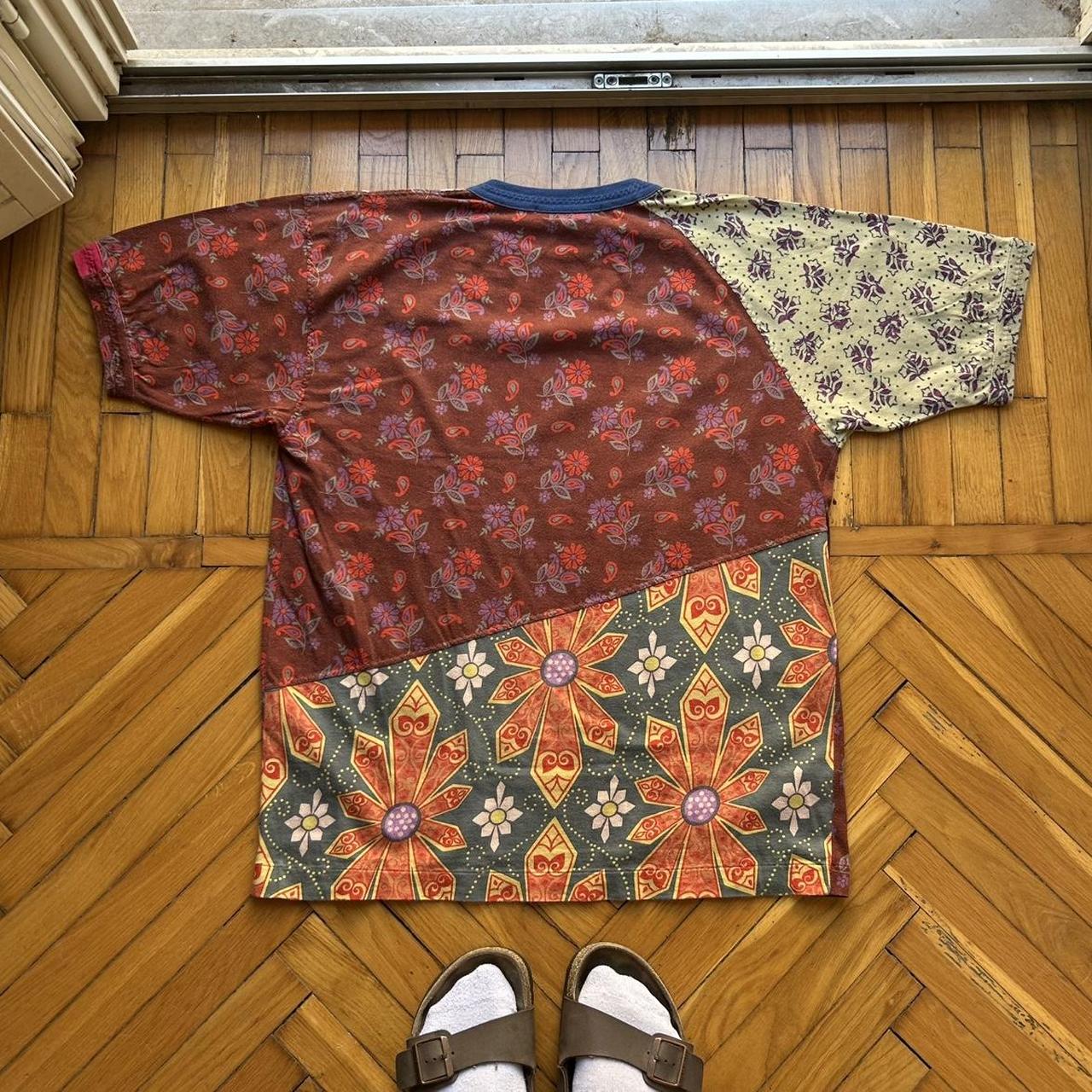 1990s Best Company Pattern T Shirt M