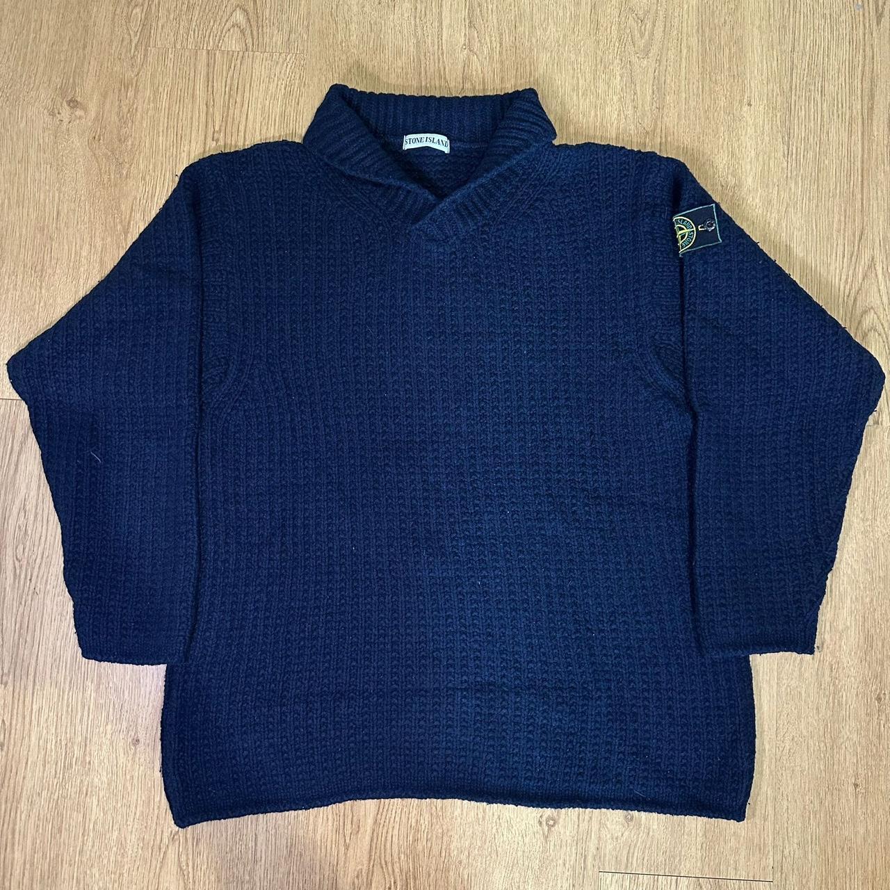 A/W 1994 Stone Island Knitted Jumper Navy XL