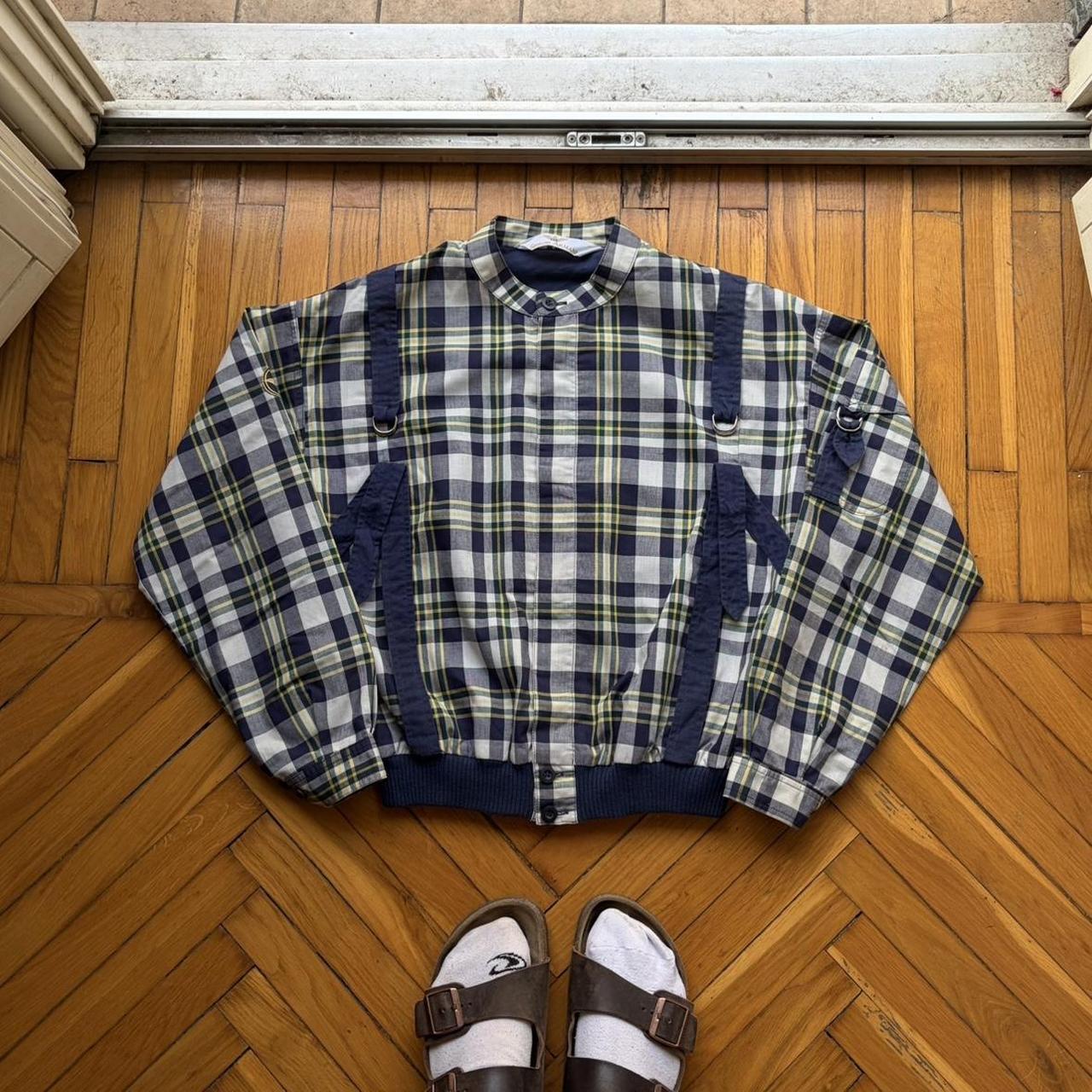 1980s Giorgio Armani Checked Bomber Jacket XS