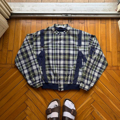 1980s Giorgio Armani Checked Bomber Jacket XS