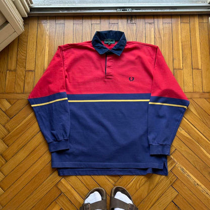 1990s Fred Perry LS Polo Shirt L