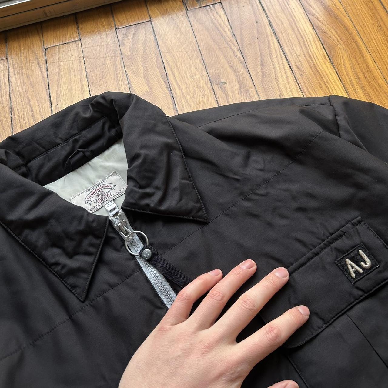 2000s Armani Jeans Padded Jacket Black L