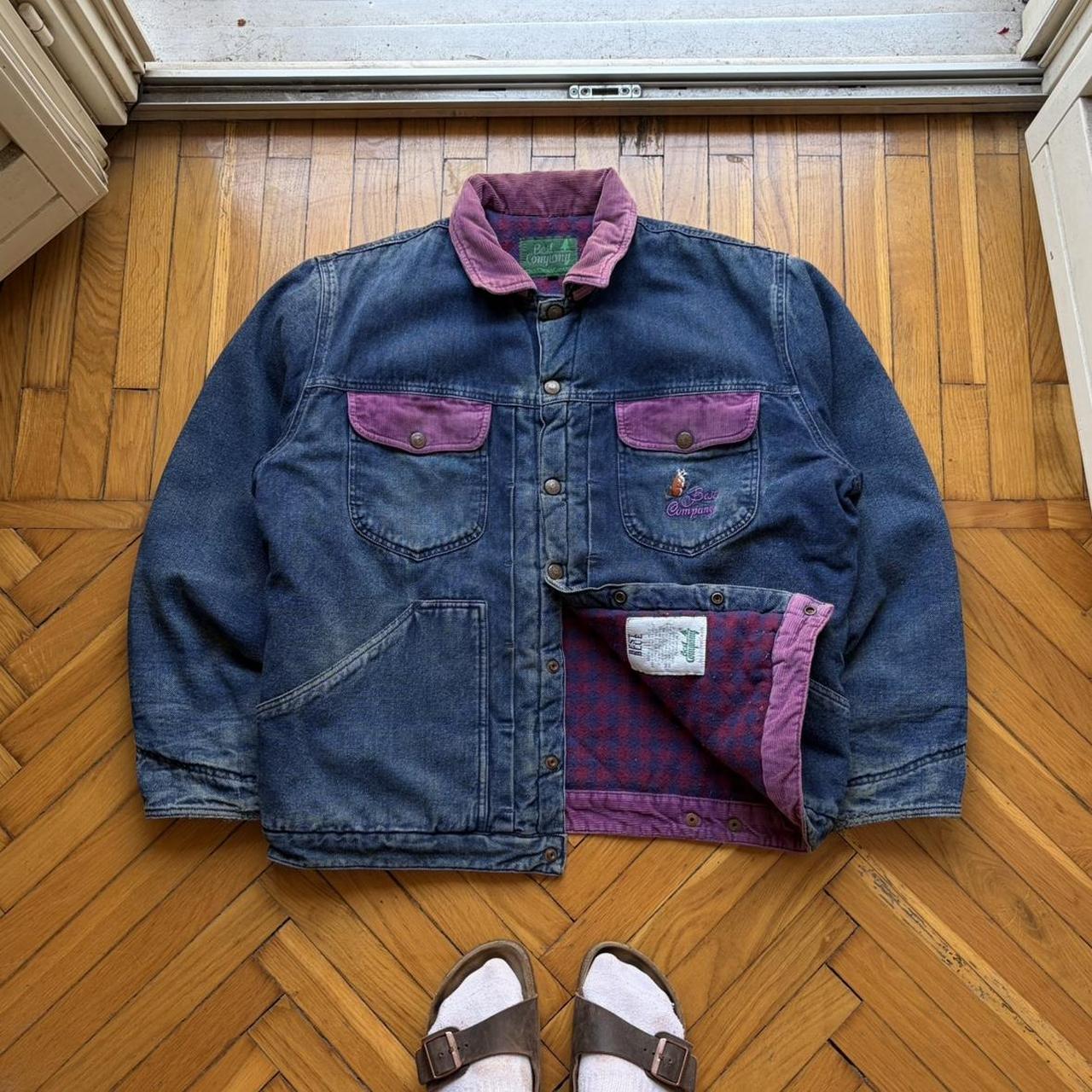 1980s Best Company Denim Jacket Blue XL