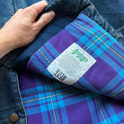 1980s Best Company Denim Coat XXL