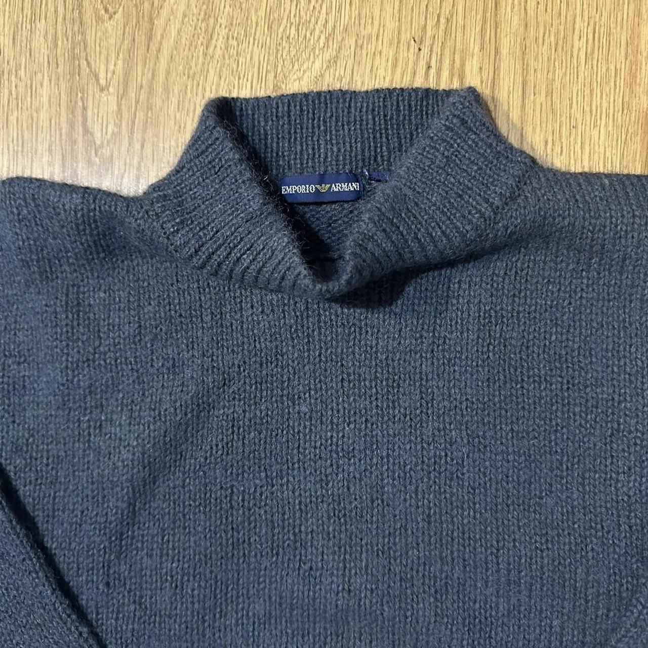 1980s Emporio Armani Knitted Jumper Grey L