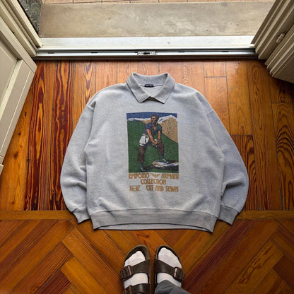 1986/7 Emporio Armani Sweatshirt Grey L