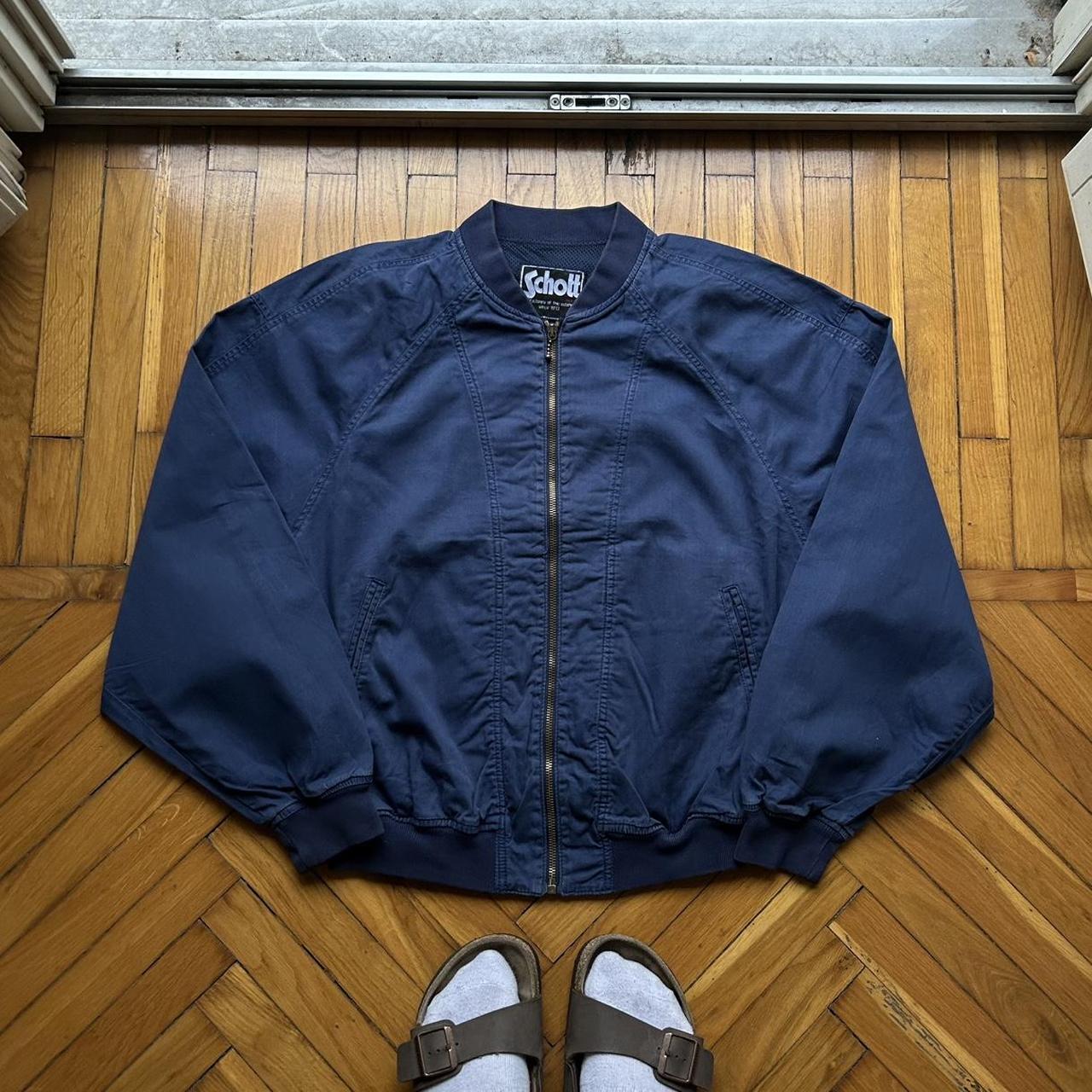 1990s Schott Bomber Jacket Navy L