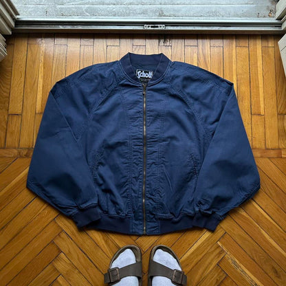 1990s Schott Bomber Jacket Navy L