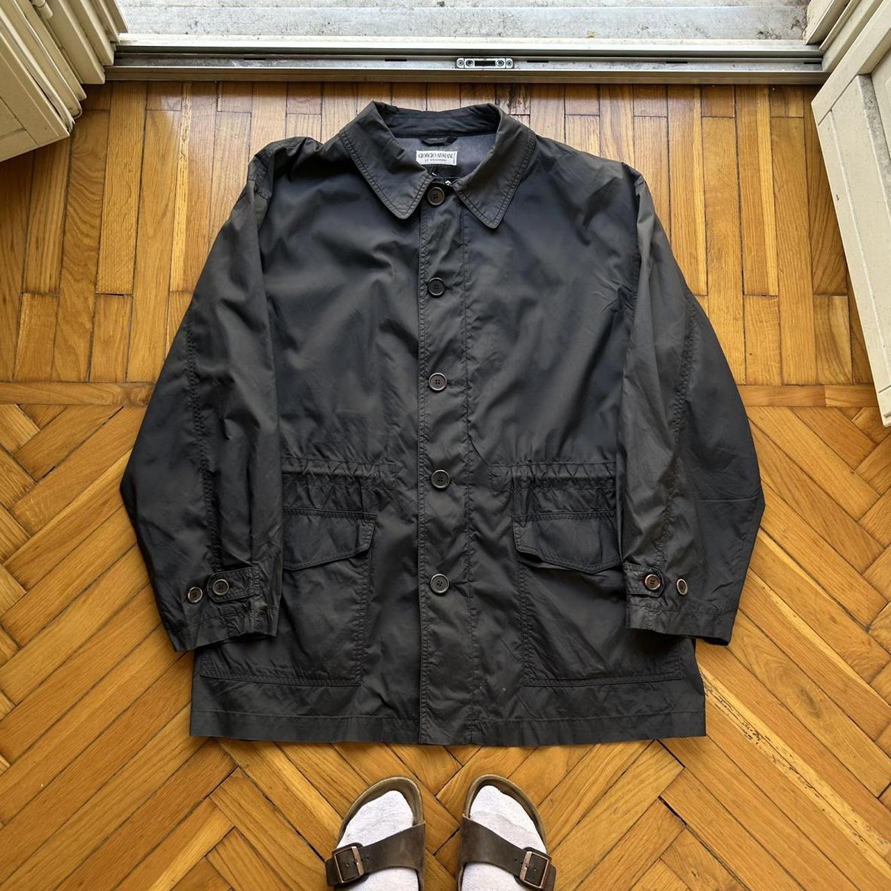 1990s Giorgio Armani Jacket Black XXL