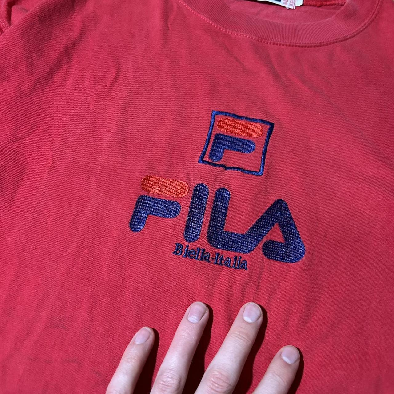 1990s Fila Biella Italia LS T Shirt S