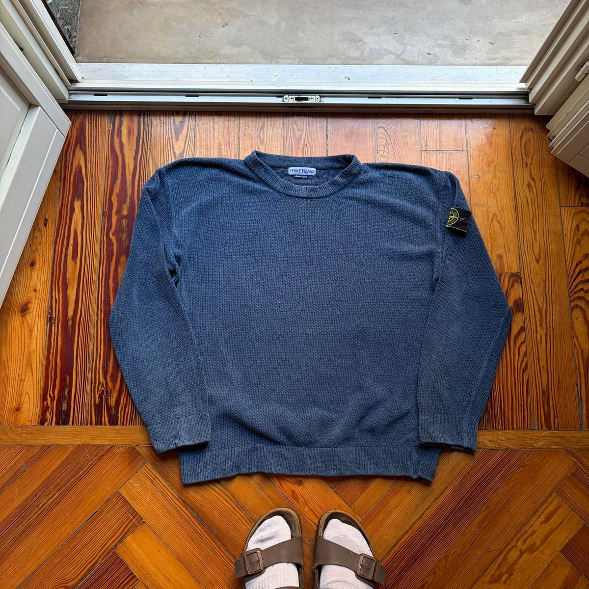 S/S 1998 Stone Island Chenille Knitted Jumper XL
