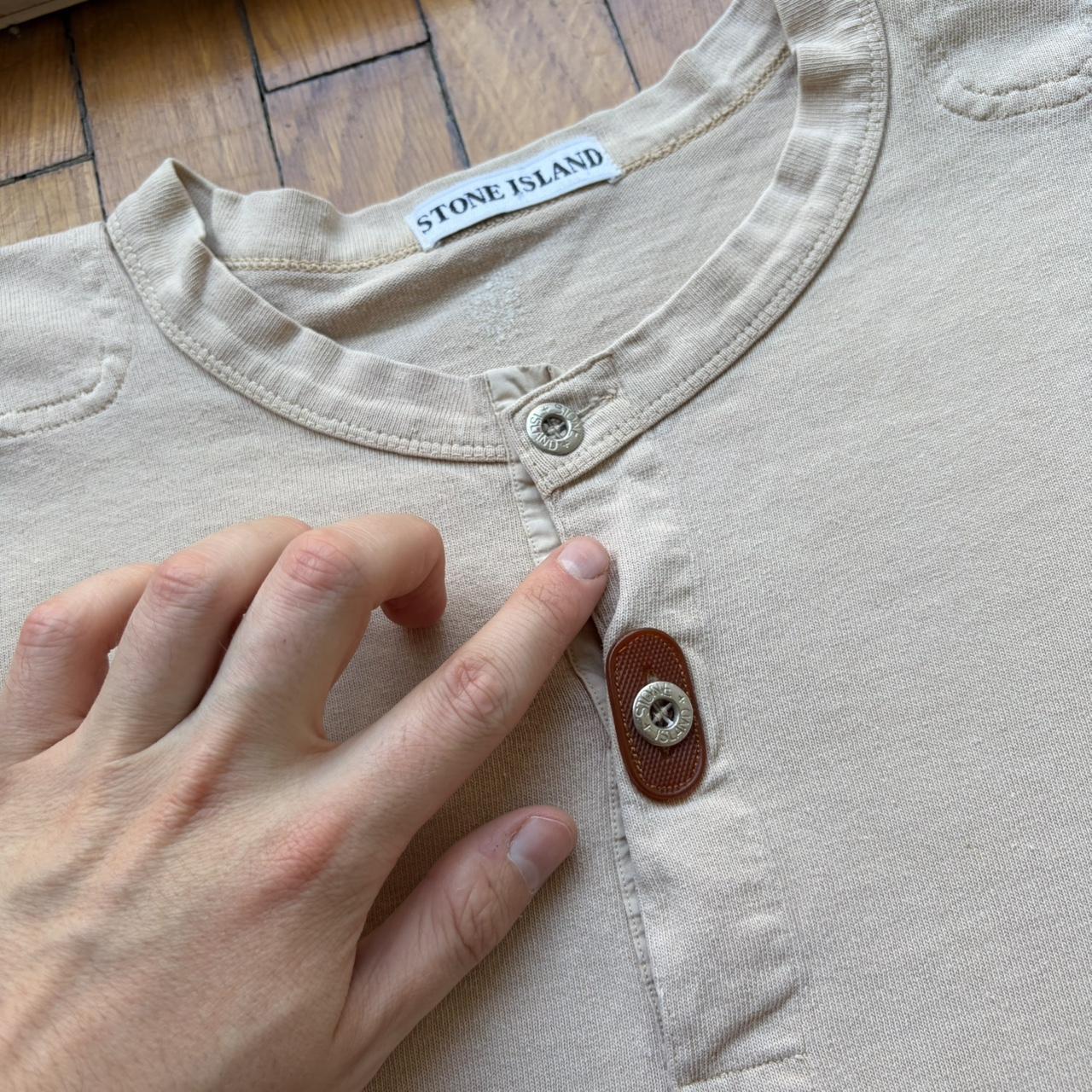 1980s Stone Island Marina T Shirt Beige L