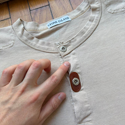 1980s Stone Island Marina T Shirt Beige L