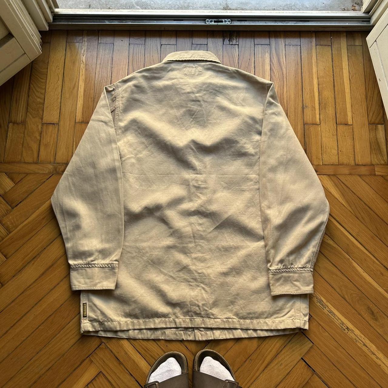 1990s Armani Jeans Cotton & Linen Jacket XL